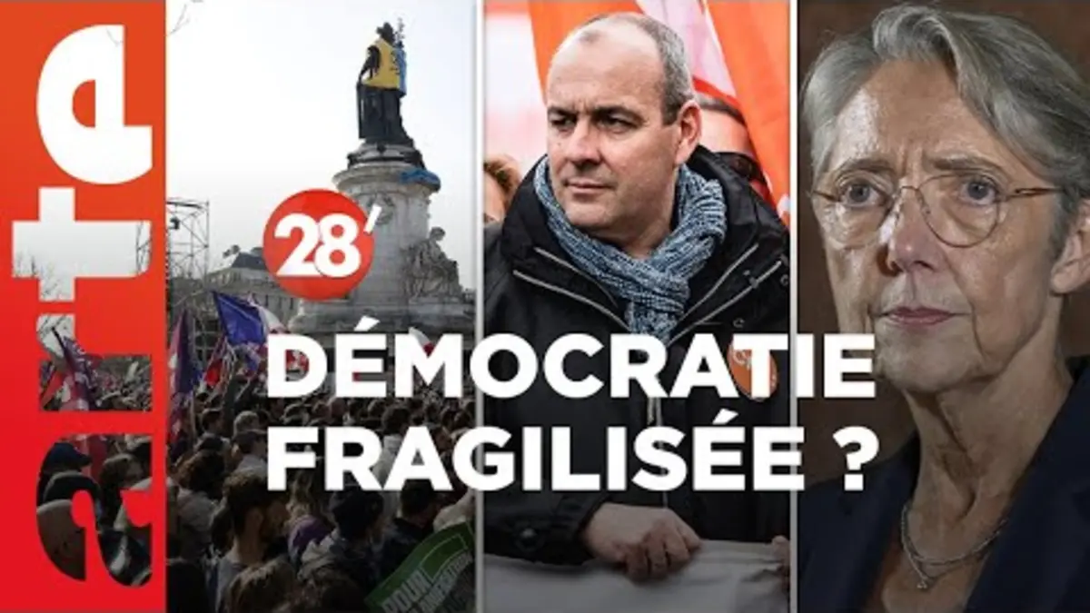 replay de Hors-série démocratie | Laurent Berger et Joséphine Kollmannsberger - 28 Minutes - ARTE