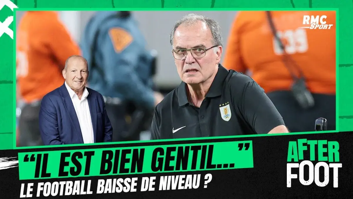 replay de "Il est bien gentil Bielsa..." le football baisse de niveau ? Courbis n'est pas d'accord