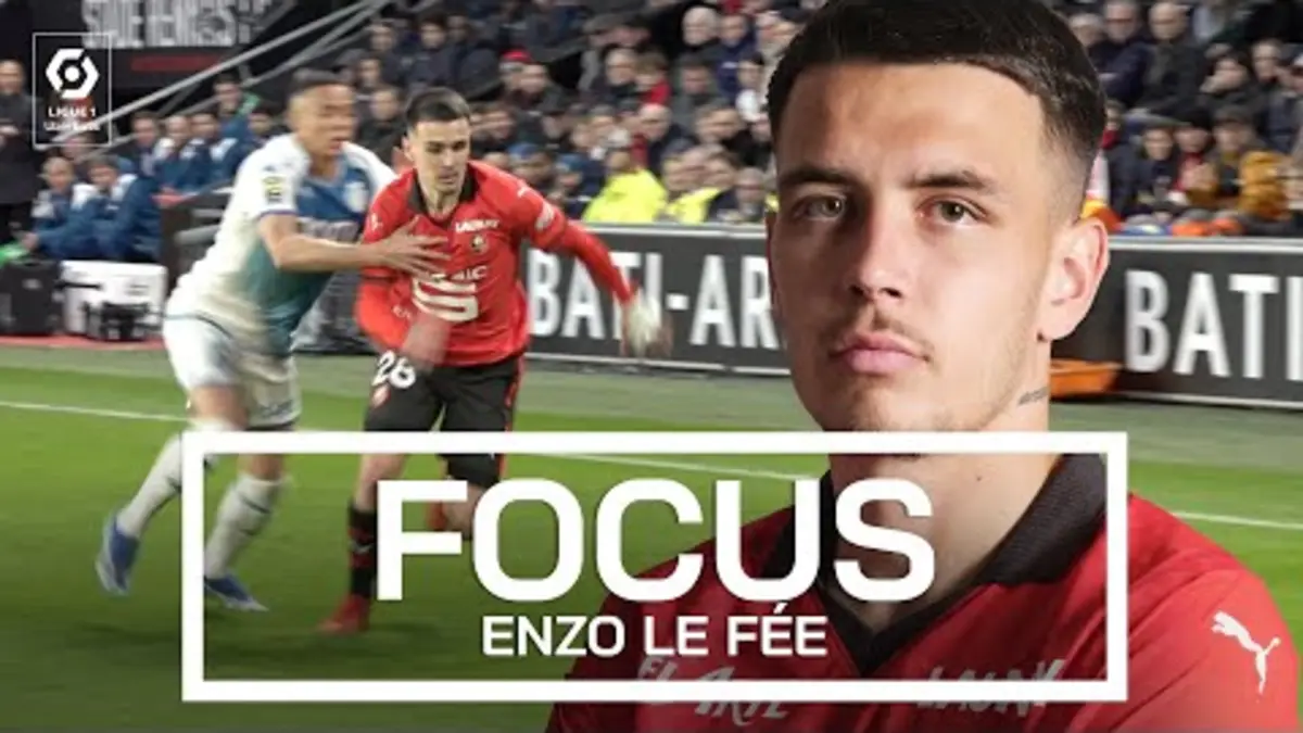 replay de Il retrouve son football et devient la valeur sûre du Stade Rennais | Caméra isolée sur Enzo Le Fée