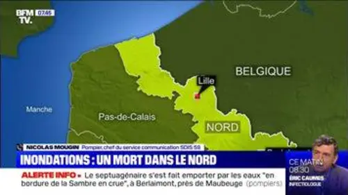 replay de Inondations: un homme de 70 ans est mort noyé ce dimanche dans le Nord