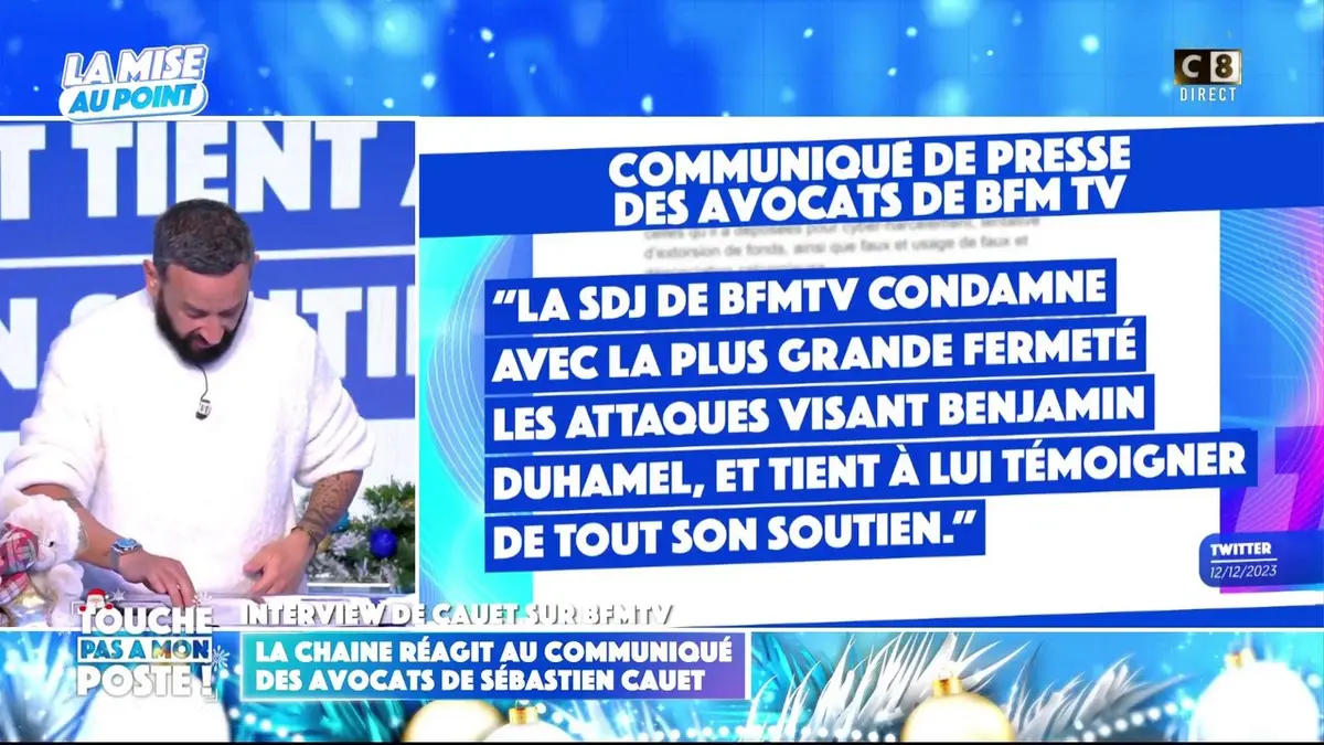 replay de Interview de Cauet sur BFMTV : bataille de communiqués entre la chaîne et les avocats de l'animateur