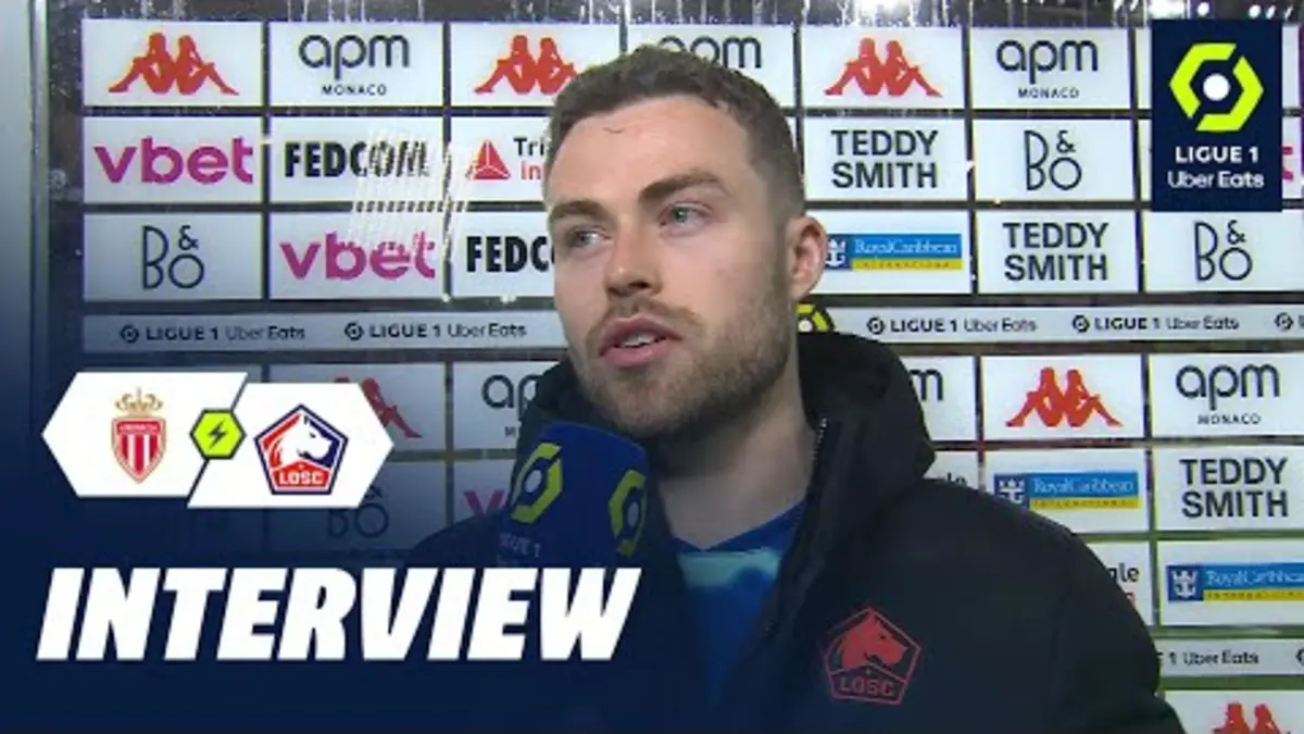 replay de Interview de fin de match : AS MONACO - LOSC LILLE (1-0) / 2023-2024