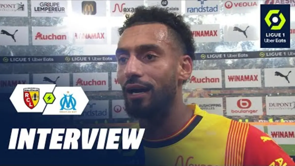 replay de Interview de fin de match : RC LENS - OLYMPIQUE DE MARSEILLE (1-0) / 2023-2024
