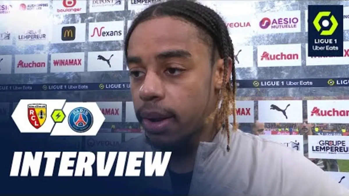 replay de Interview de fin de match : RC LENS - PARIS SAINT-GERMAIN (0-2) / 2023/2024