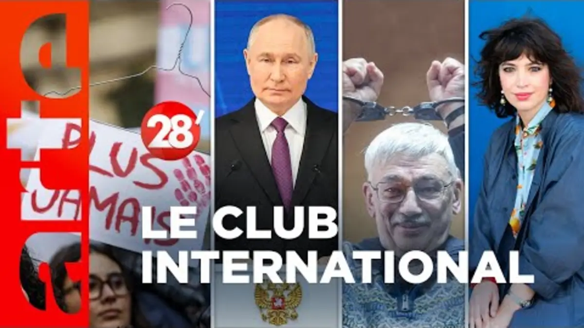 replay de IVG, Ukraine, Oleg Orlov, philosophie et amour | Le Club International - 28 minutes - ARTE