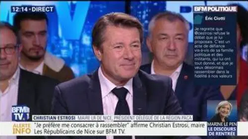 replay de "J'ai décidé de me consacrer à mon mandat de maire et de président délégué de la région que j'ai conquise contre  Marion Maréchal-Le Pen", Christian Estrosi
