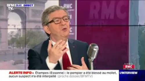 replay de Jean-Luc Mélenchon face à Apolline de Malherbe en direct - 15/07