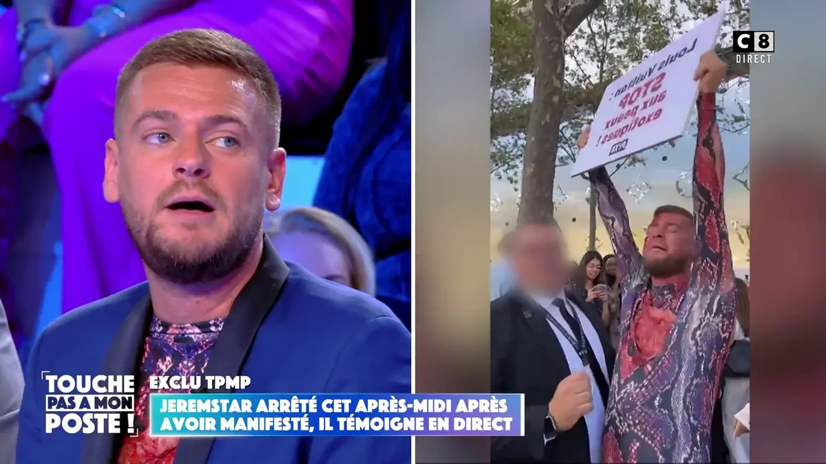replay de Jeremstar arrêté pour avoir manifesté contre l’utilisation de peaux d’animaux !