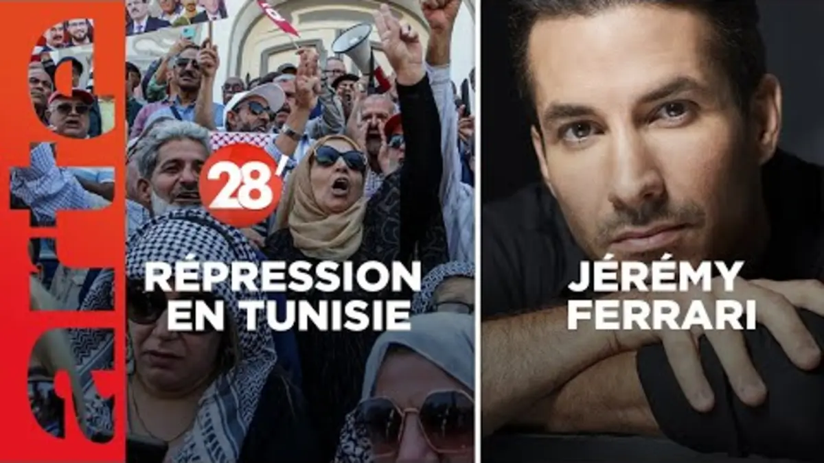 replay de Jérémy Ferrari / Répression en Tunisie - 28 Minutes - ARTE