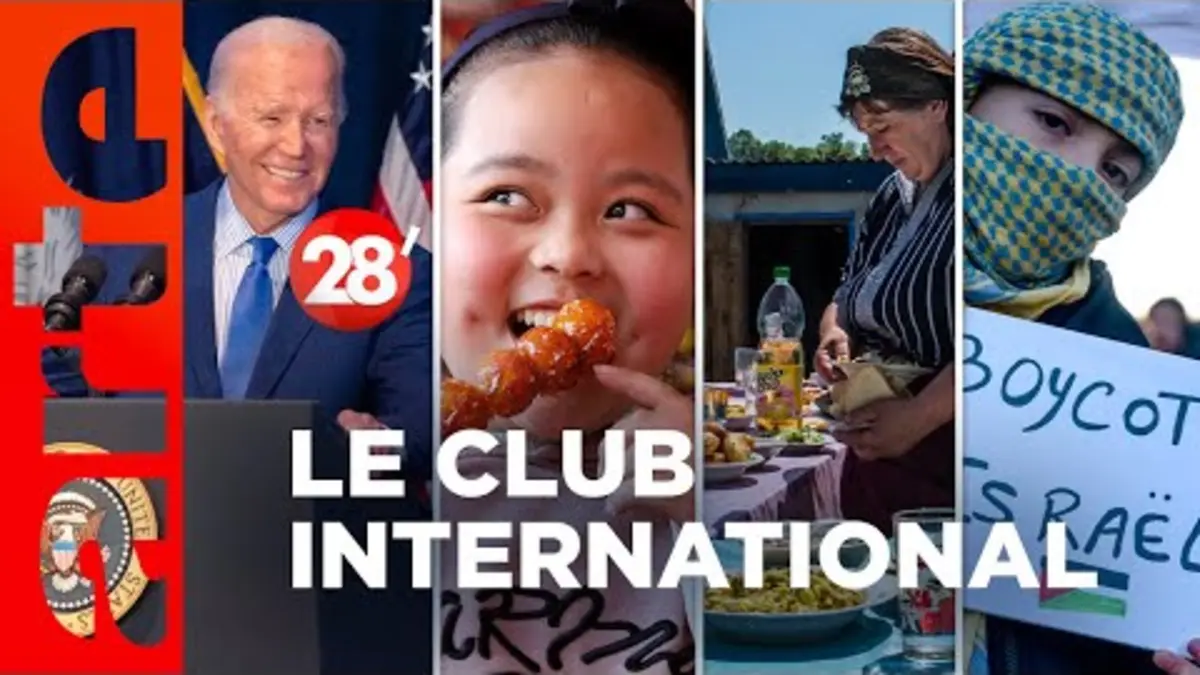 replay de Joe Biden, boycott d’Israël, le deuil en cuisine | Le Club International - 28 minutes - ARTE