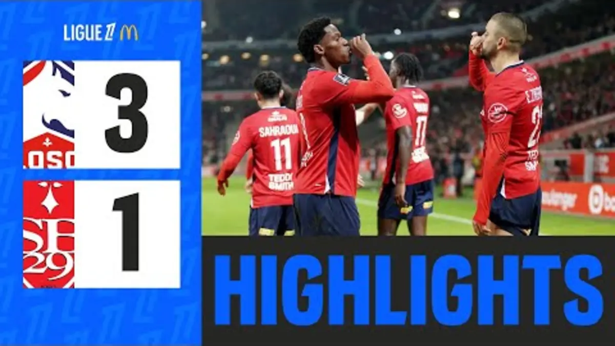 replay de Jonathan David marque un DOUBLÉ et Lille DISPOSE de Brest | 14ème journée - Ligue 1 McDonald's 24/25