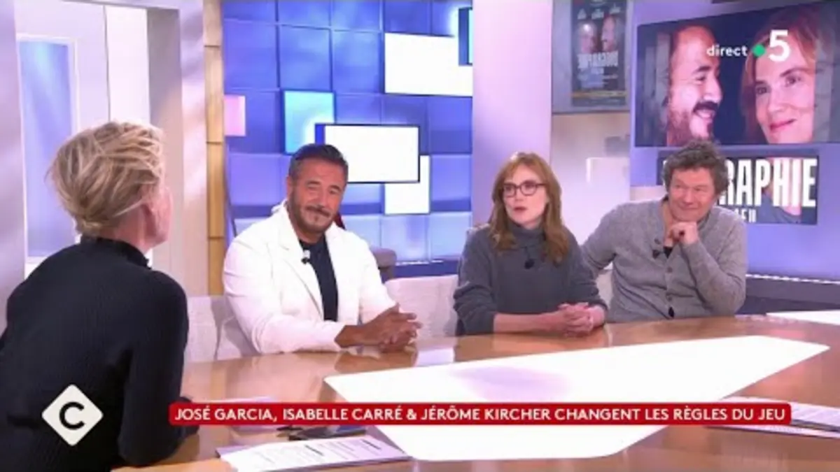 replay de José Garcia & Isabelle Carré réunis à nouveau sur scène - C à Vous - 11/01/2024