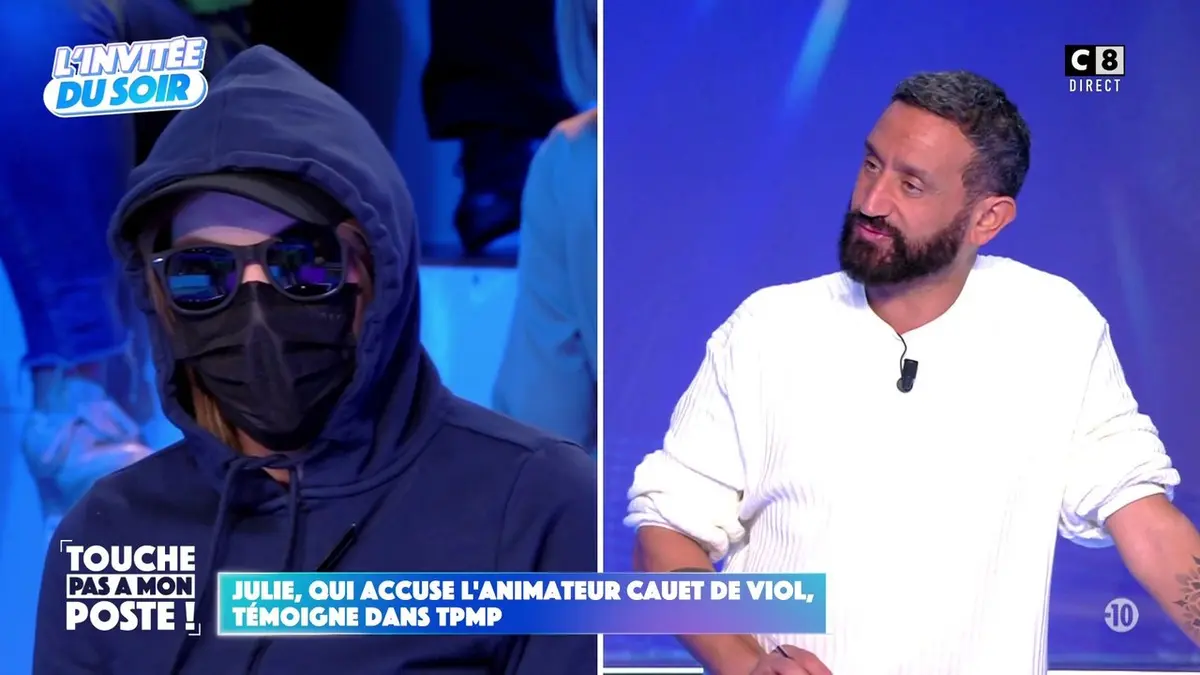 replay de Julie, qui accuse l'animateur Cauet de viol, témoigne en direct dans TPMP !