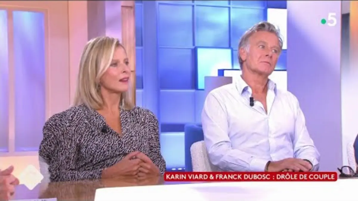 replay de Karin Viard & Franck Dubosc : drôle de couple - C à Vous - 21/09/2023