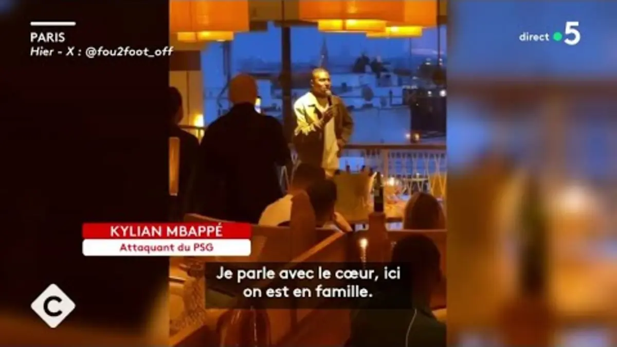 replay de Kylian Mbappé : sa soirée d’adieu au PSG - La Story - C à Vous - 21/05/2024