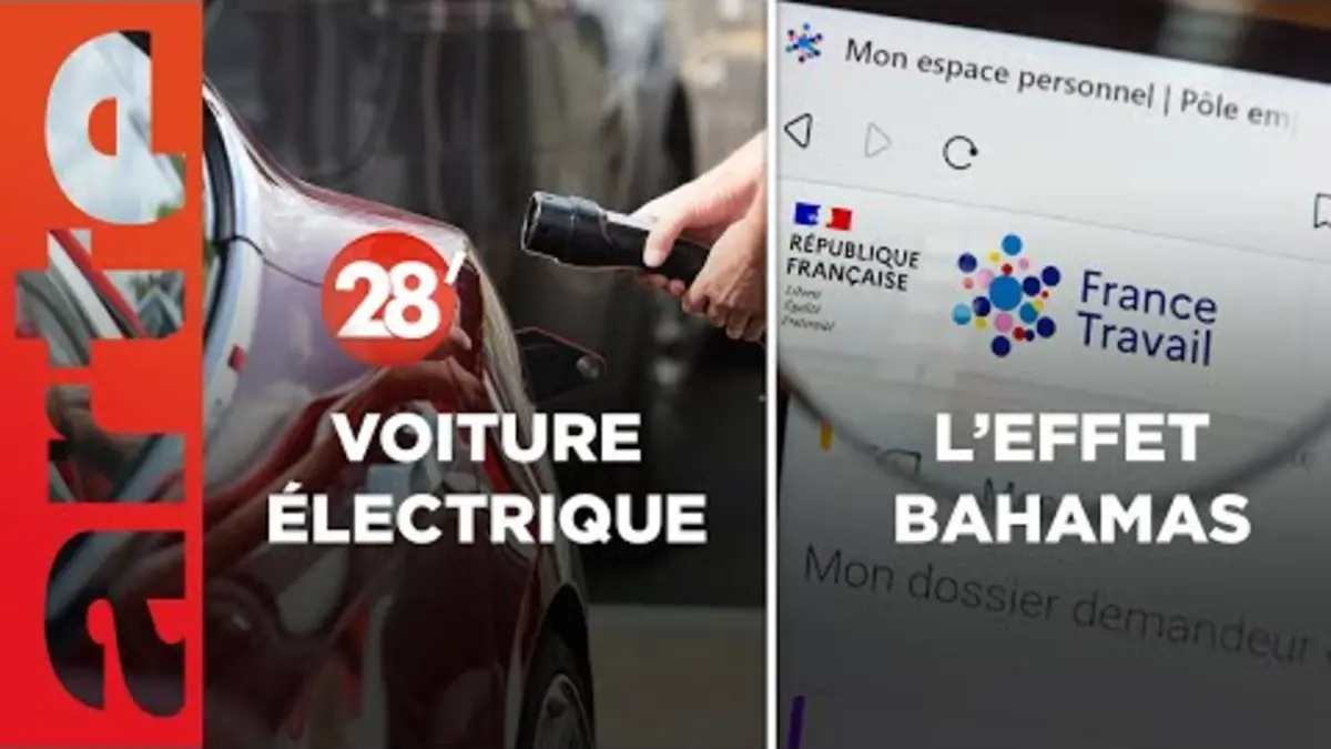 replay de "L'effet Bahamas" / Marche arrière pour la voiture électrique ? - 28 Minutes - ARTE