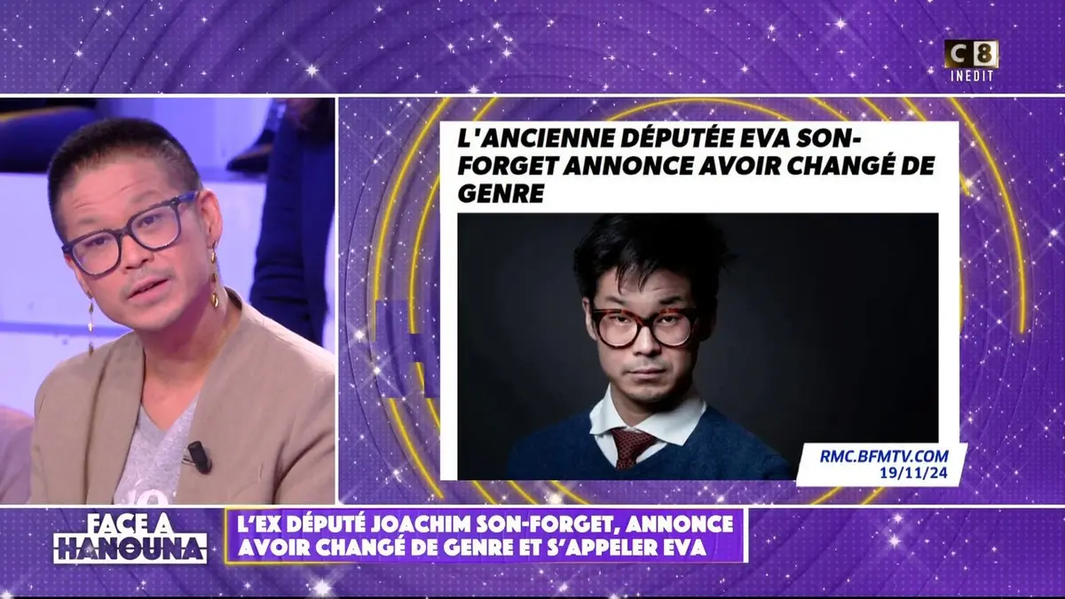 replay de L'ex député Joachim Son-Forget, annonce avoir changé de genre et s'appeler Eva
