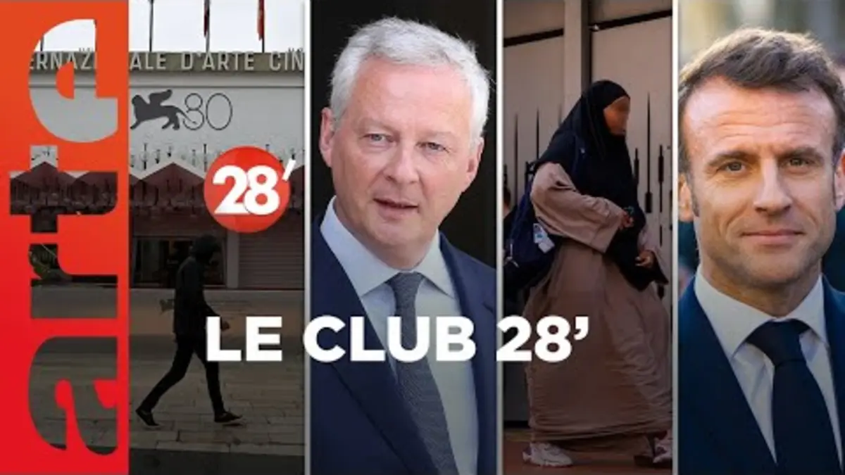replay de L’interdiction de l’abaya, coup d’État au Gabon, Inflation ... : Le club 28' ! - 28 Minutes - ARTE