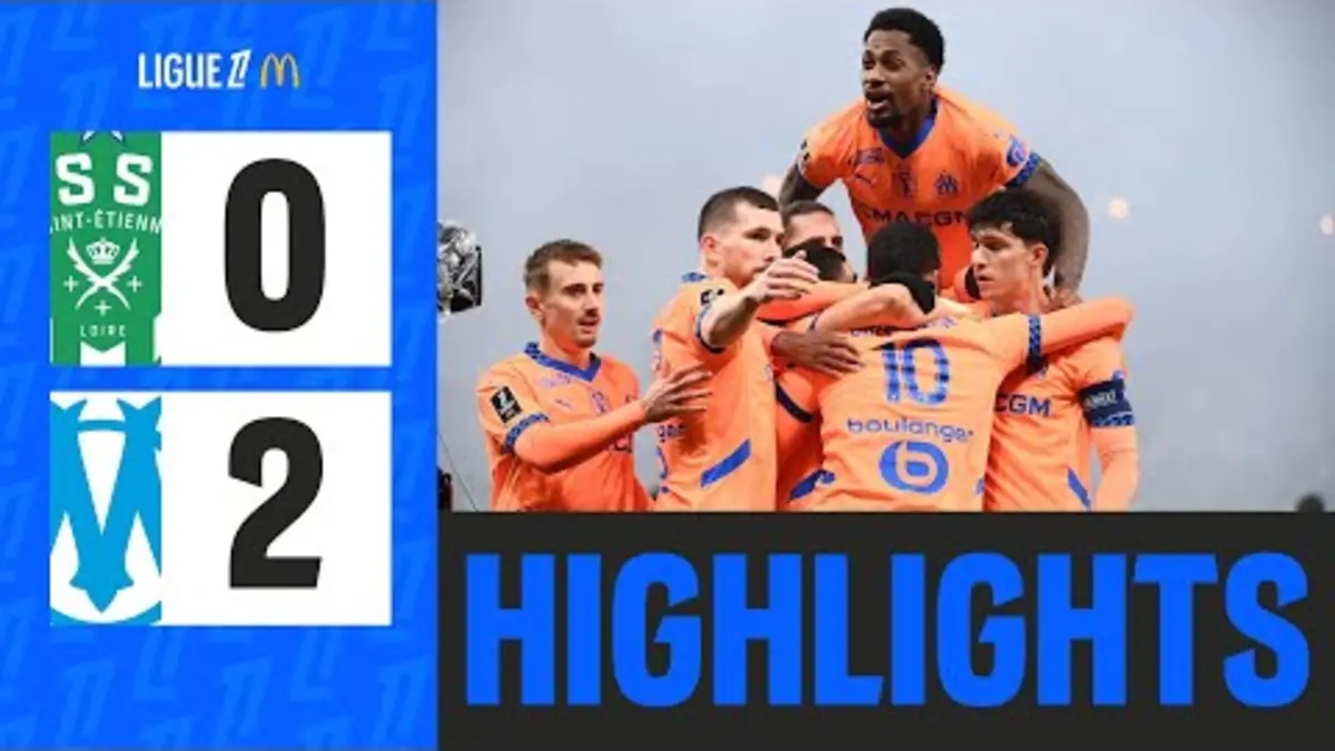 replay de L'OM ENFONCE St-Étienne et CONSERVE la 2e place | 14ème journée - Ligue 1 McDonald's 24/25
