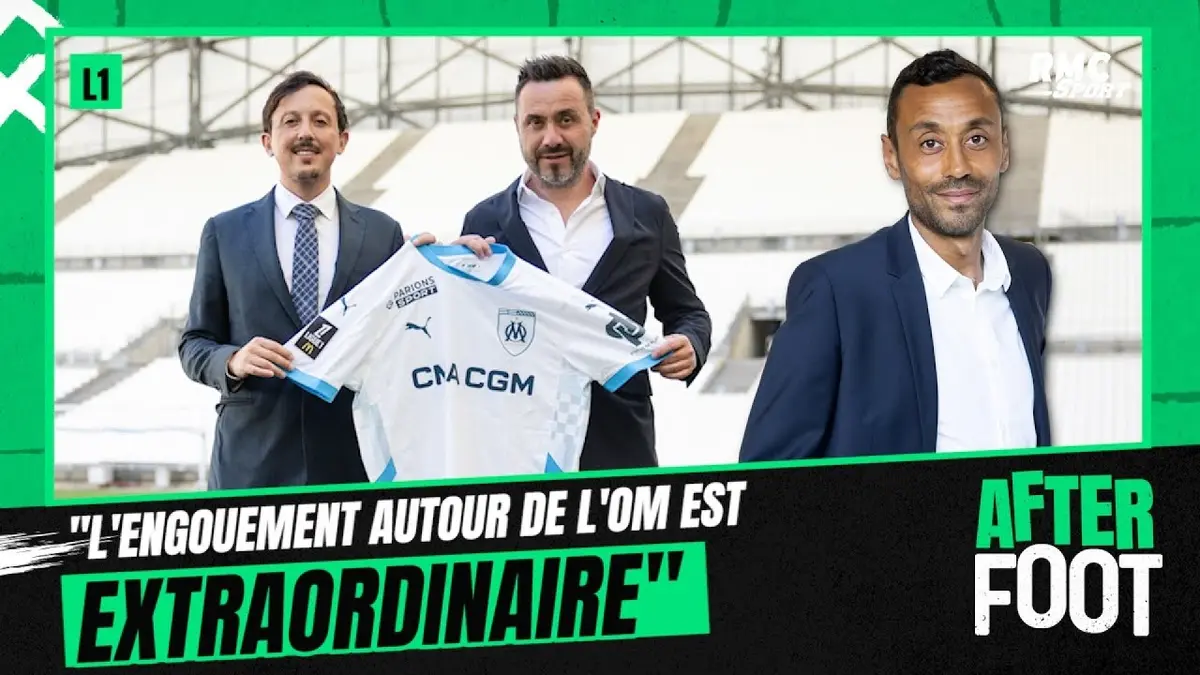 replay de L1: "L'engouement autour de l'OM est extraordinaire, c'est pour ça que De Zerbi vient" souligne Diaz