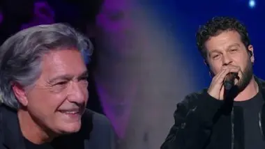 La dédicace de Claudio Capéo qui interprète "Come prima" pour Frédéric François
