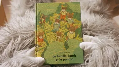 La famille souris et le potiron