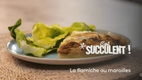 C'est succulent ! La flamiche au maroilles