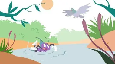 La fourmi sauvée des eaux