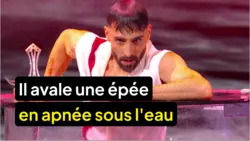 La France a un incroyable talent : Il avale une épée en apnée sous l'eau