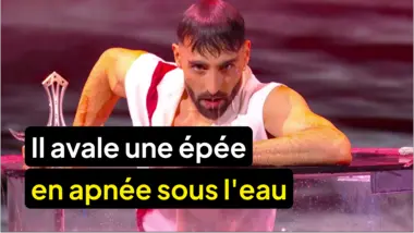La France a un incroyable talent : Il avale une épée en apnée sous l'eau