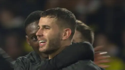 replay de La frappe superbe de Lucas Hernandez !