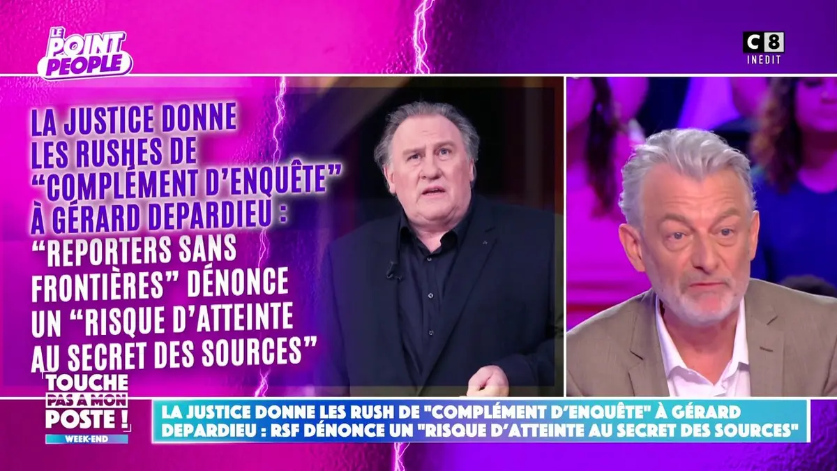 replay de La justice donne les rushs de "Complément d'enquête" à Gérard Depardieu