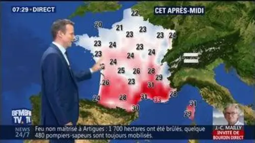 replay de La météo pour ce vendredi 28 juillet 2017