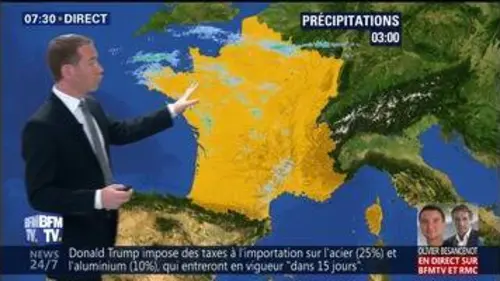 replay de La météo pour ce vendredi 9 mars 2018