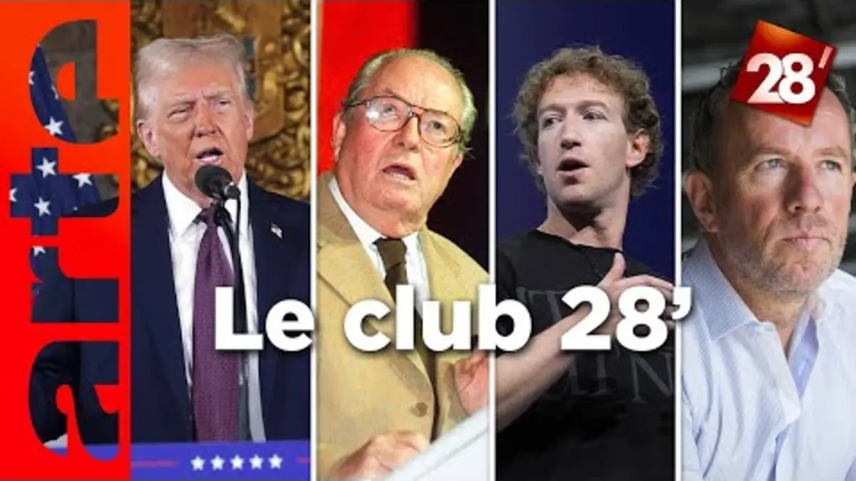 replay de La mort de Jean-Marie Le Pen, Mark Zuckerberg, les secrets des chats : Le Club | 28 minutes | ARTE