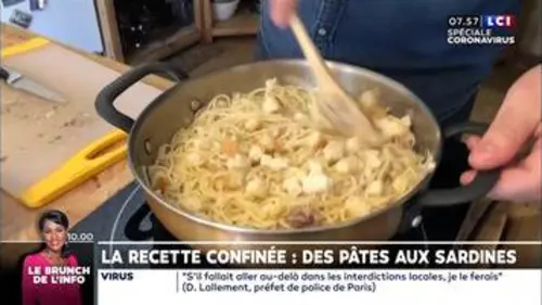 replay de La recette confinée : des pâtes aux sardines
