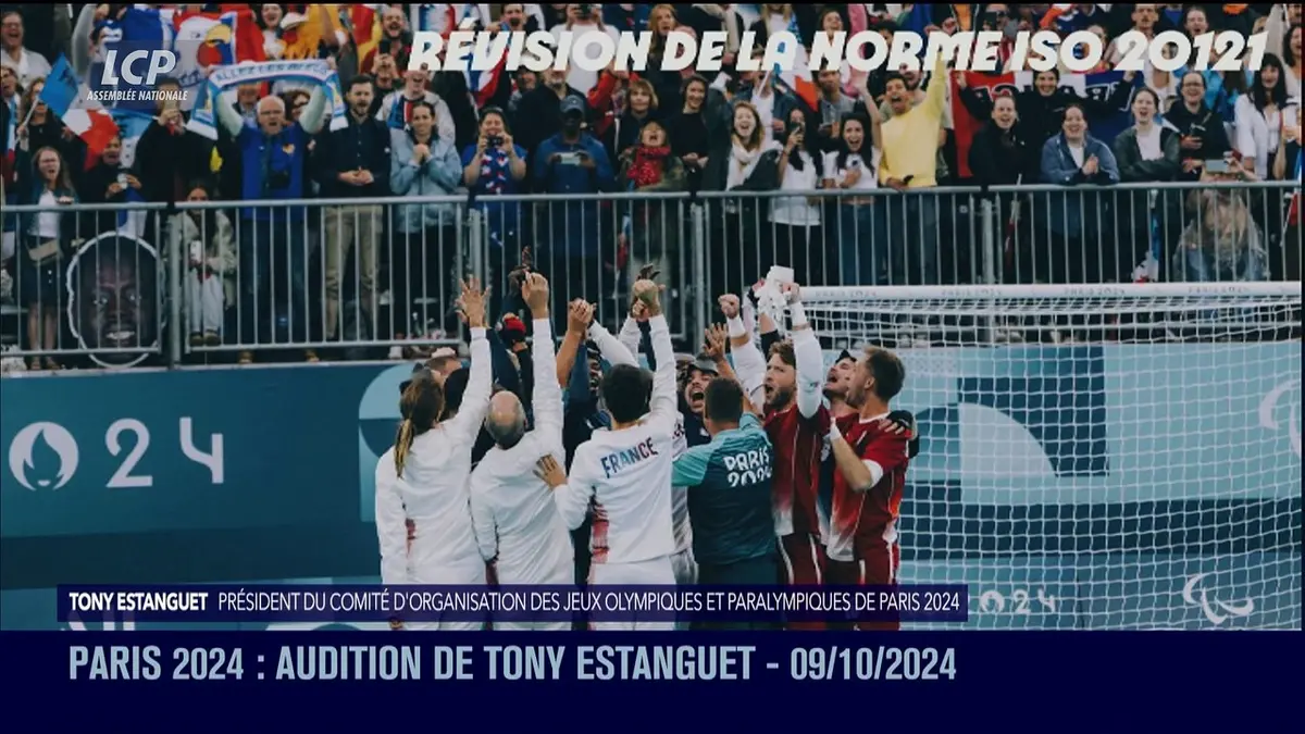 replay de La séance est ouverte ! - Bilan Paris 2024 : audition de Tony Estanguet - 09/10/2024
