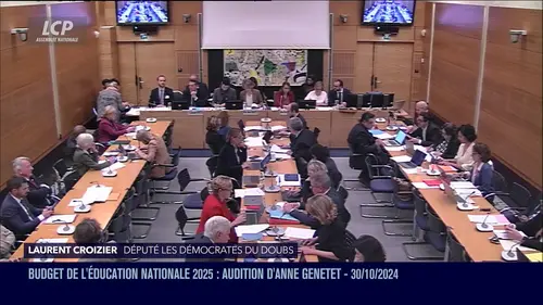 replay de La séance est ouverte ! - Budget de l'Éducation nationale 2025 : audition d'Anne Genetet - 30/10/2024