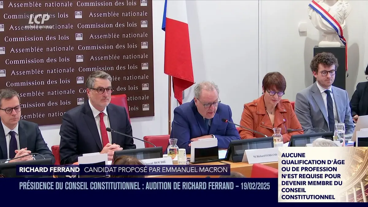 replay de La séance est ouverte ! - Nomination au Conseil Constitutionnel : audition de Richard Ferrand - 19/02/2025