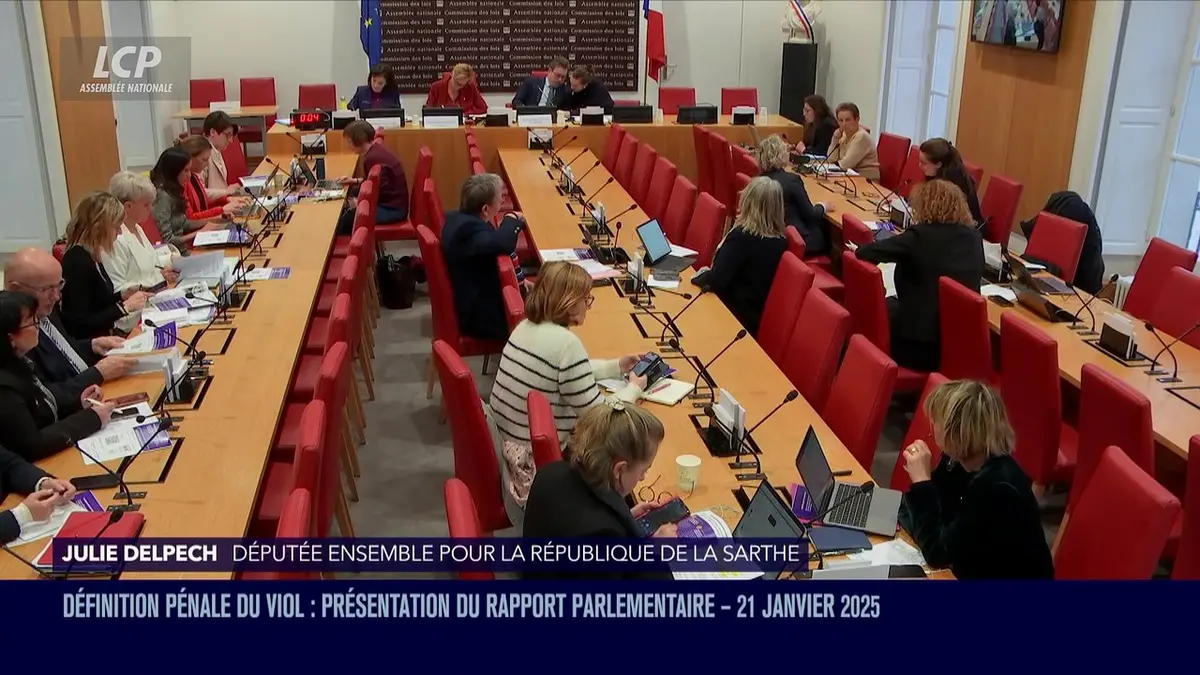 replay de La séance est ouverte ! - Présentation du rapport sur la définition pénale du viol - 21/01/2025