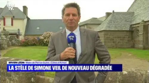 replay de La stèle de Simone Veil de nouveau dégradée - 15/08
