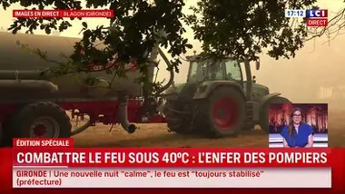 LCI Direct du mercredi 29 juillet 2026 - Édition spéciale - Vent, chaleur : le feu repart partout en Gironde