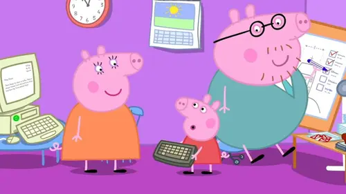 Peppa Pig S08E09 Le bureau de Peppa