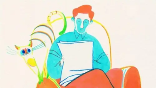 En sortant de l'école Le chat