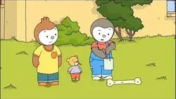 Le dinosaure du jardin