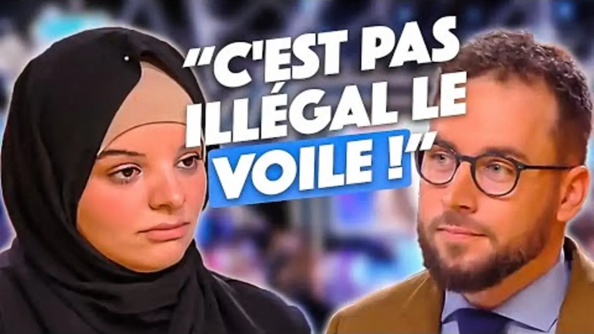 replay de Le face à face tendu entre Damien Rieu, militant d'extrême droite et Lilia Bouziane, juriste