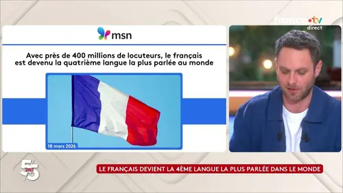 replay de Le français devient la 4ème langue la plus parlée dans le monde