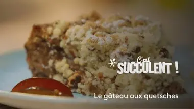 Le gâteau aux quetsches et streusel noisette