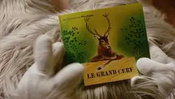 Le grand cerf et le lapin des champs