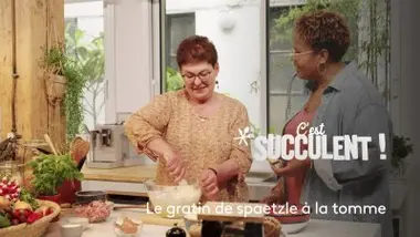 Le gratin de spaetzle à la tomme